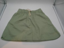 NWT Crewcuts Girls Elasticized Drawstring Waist Sage Green Short Skirt, Sz Large