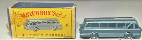 Matchbox Lesney #40 Long Distance Coach With Box