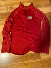 Majestic San Francisco 49ers Men’s Small Therma Base 1/4 Zip Pullover