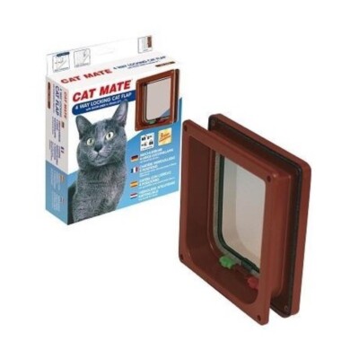 Cat Mate Regendichte Dichtung 4-fach Verriegelung Elektromagnetische Katzenklappe für durchschnittliche Katzen