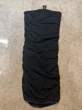 NWT Express Sexy Basics Black Beaded Strapless Bodycon Dress Medium