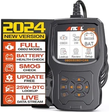 ANCEL AD530 OBD2 Code Reader Scanner Battery Test & Check Engine Diagnostic Tool