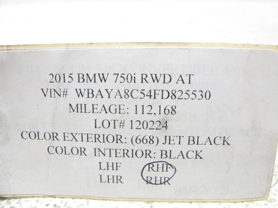 12-19 BMW F01 750i 550i GT 650i tracción trasera 4.4 motor montaje delantero derecho OEM 12022 Foto 4 de 4