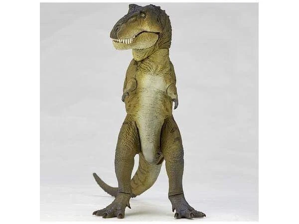 Caja de juguetes Kaiyodo Sofubi Tyrannosaurus verde humo Foto 4 de 4