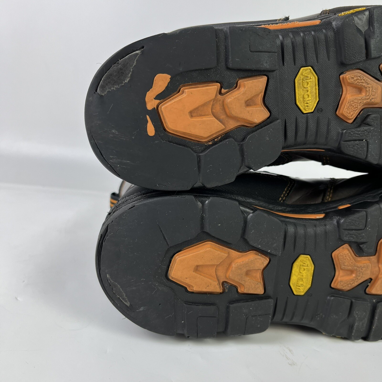 Danner Vicious Gore-Tex 8" Brown Orange Vibram Leather Boots Men's Sz 10.5