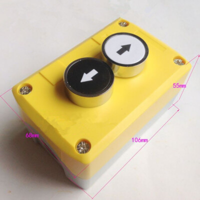1PCS Push Button Station     Black White   Button SPST NO 240V 3A #A6-29