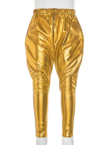 Girls Metallic Harem Dance Pants for Modern Hip Hop Sports Gymnastic Dancewear - Picture 20 of 77