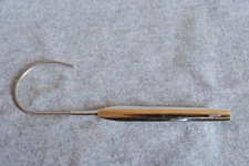 alum vintage aluminum eyeglass temple left silver 6-1/2