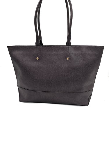 Furla Melissa Gray Leather Shopper Tote - Picture 4 of 12