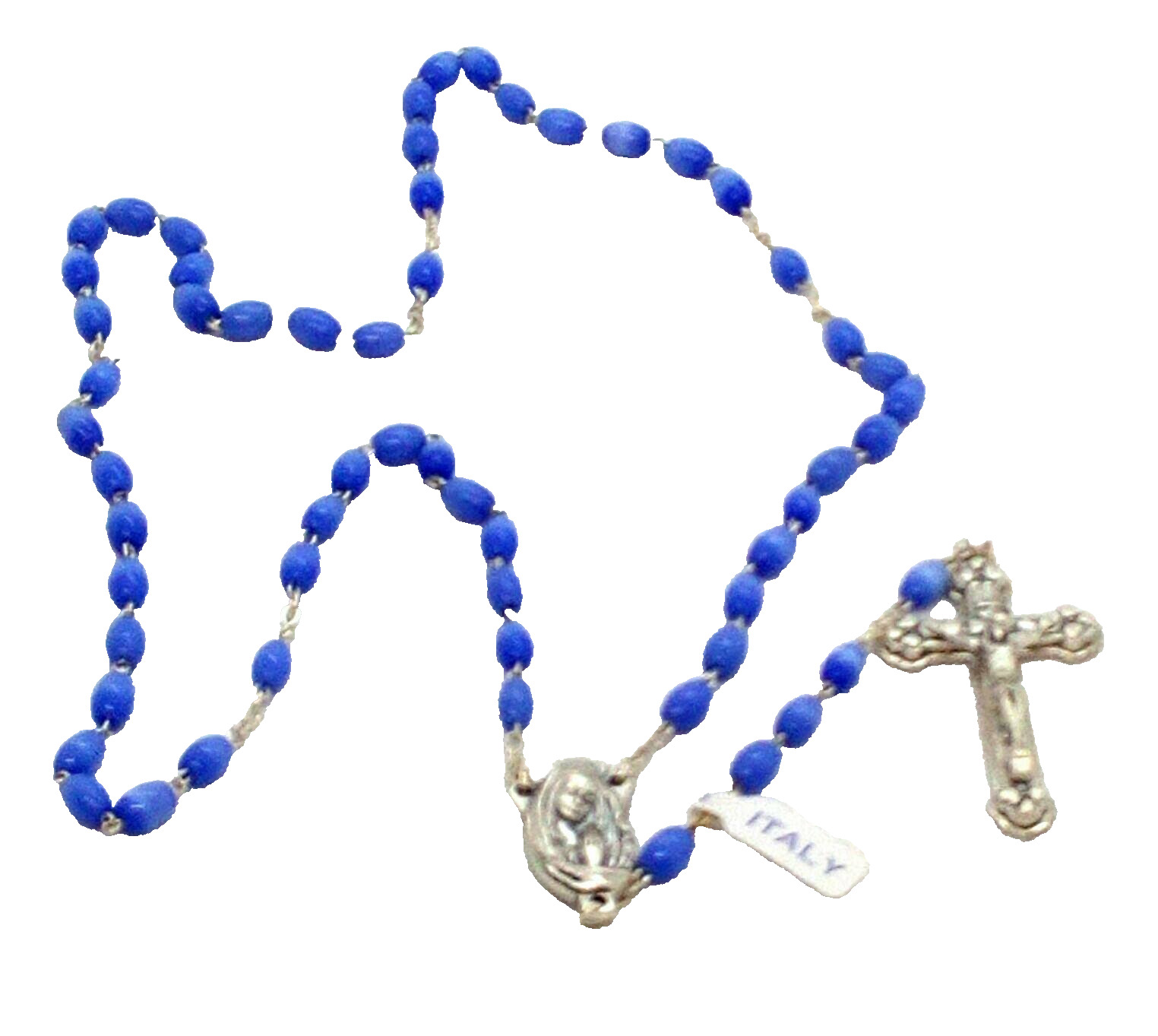 Italian Purple Glass Rosary Beads, Made in Italy