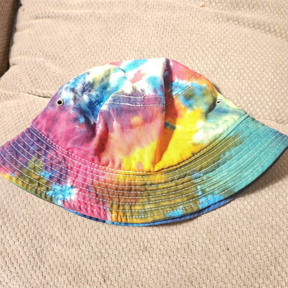 Milkcrate Athletics NYC Surface Blue Purple Tie Dye Bucket Hat One Size