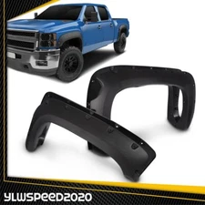 Fender Flares Fit For 2007-2013 Chevy Silverado 1500 Pocket Rivet Bolt Style 69"