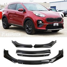 For Kia Sportage 00-22 Gloss Black Front Bumper Lip Splitter Body Kit Dual-layer For Kia Sportage 00-22 Gloss Black Front Bumper Lip Splitter Body Kit Dual-layer