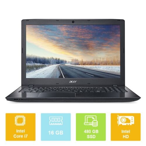 15.6" Acer P259-G2, Intel i7 2.70GHz, 480GB SSD, 16GB, Intel HD, Laptop - Picture 1 of 9
