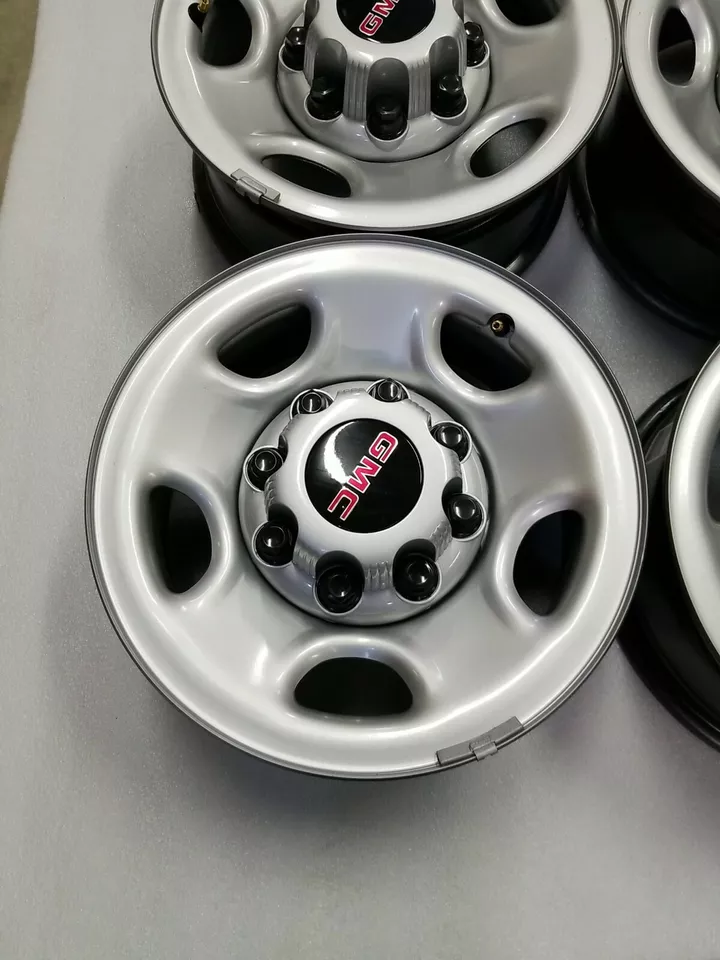 03-18 GMC Savanna 2500/3500 01-10 GMC Sierra 2500/3500 16" OE gris ruedas de acero Foto 4 de 4