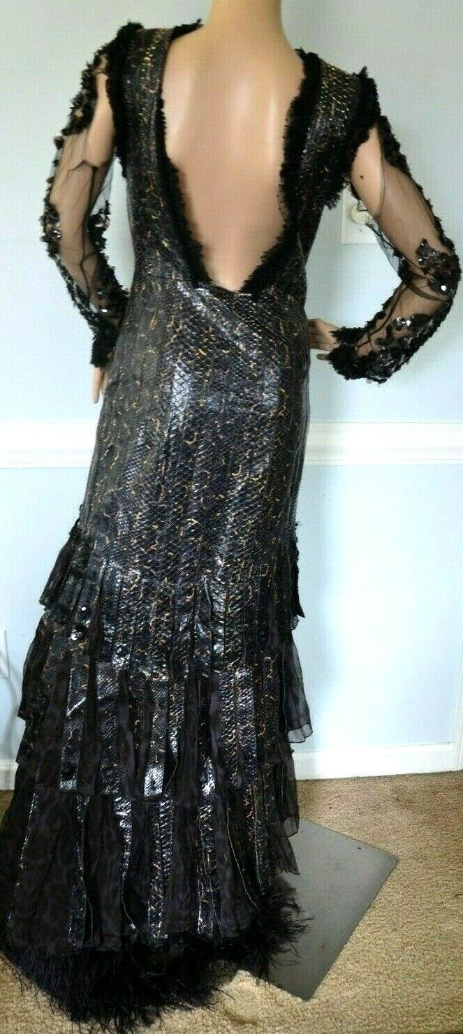 $29,995 Roberto Cavalli Python Leather Long Maxi … - image 6