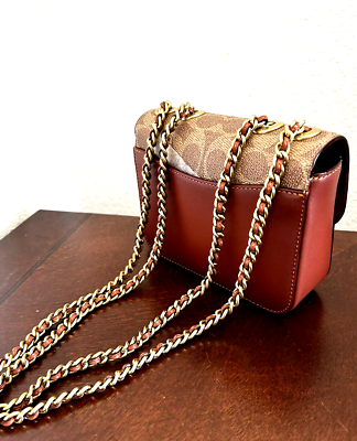 Coach Coated Canvas Two Tone Signature Madison Shoulder Bag 16