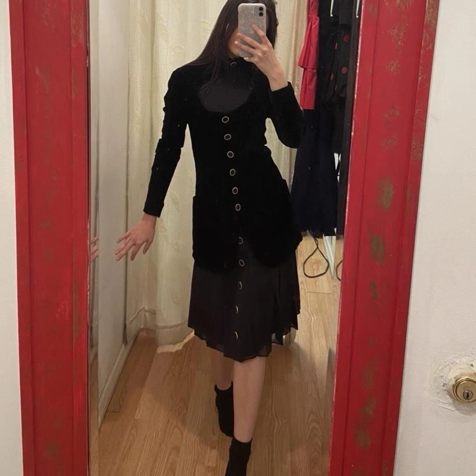 Vintage RARE Karl Lagerfeld Silk Skirt - Image 3 of 4