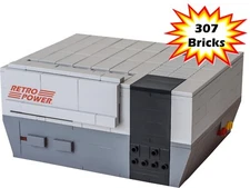 NES Lego-Compatible Raspberry Pi 4B, 3B, 3B+, 2B Case (307 Bricks)
