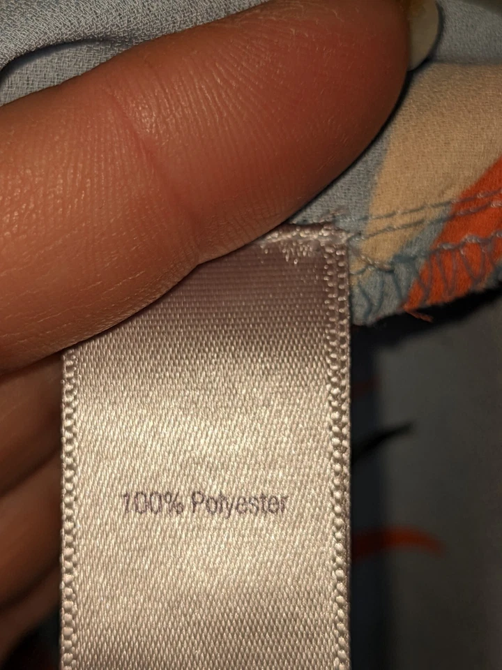 Jennifer Lopez Para Mujer Talla SM Azul Floral Volantes Frontal Sin Mangas Estilo Cami Foto 4 de 4