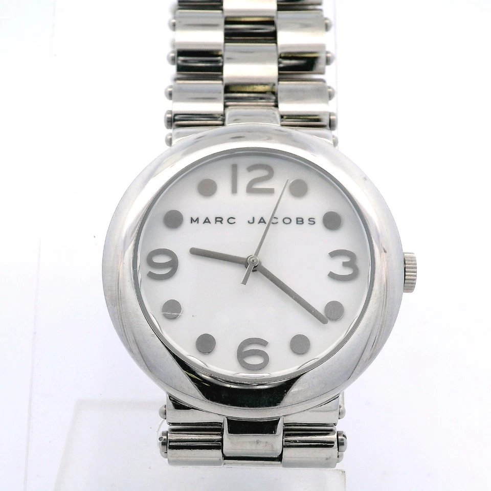 Donna Marc By Marc Jacobs MBM3012 Acciaio Inox Orologio Quadrante Bianco - Immagine 2 di 4