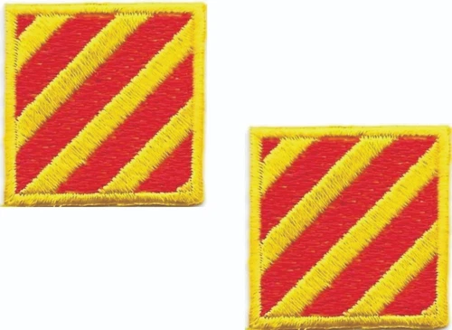Iron On Nautical Signal Flag Patch Pair Letter Y Yankee Maritime (1 1/4" in)