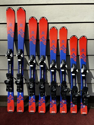 Salomon Qst Max Jr Kids Skis + Salomon 7 Bindings ''Good Condition'' (All Sizes)
