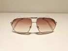 VINTAGE USED MEN'S ITALY WHITE AND GOLDEN TONE SUNGLASSES "CARRERA" DAYTONA 1