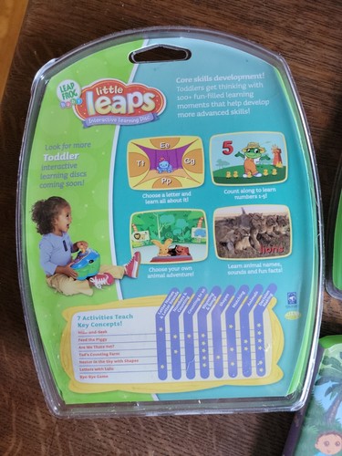 Leap Frog Baby Little Leaps Learning Bundle 3 Games Dora Verbal Vocal ...
