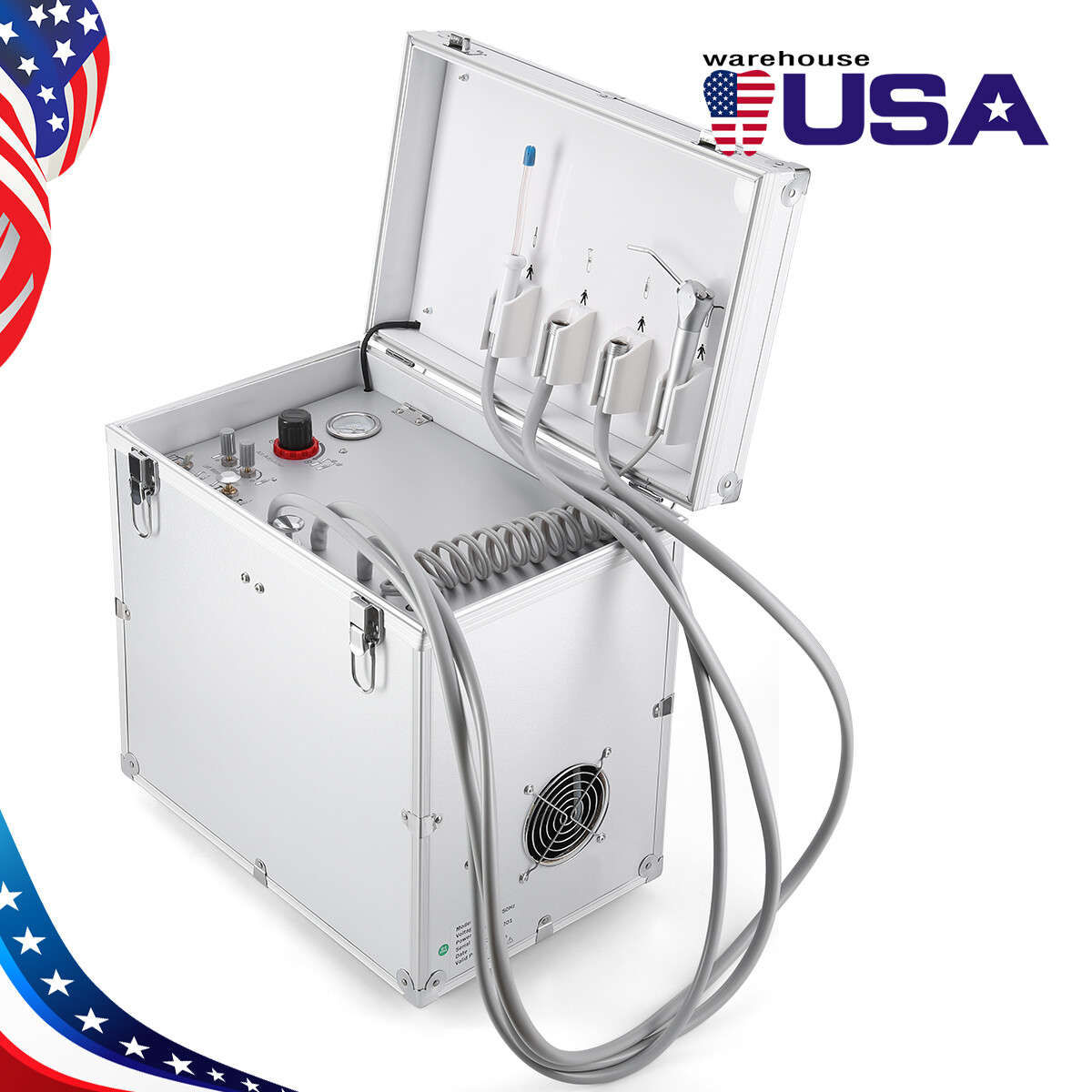 Portable Dental Unit Air Compressor/Turbine Unit Weak Suction Connect Compress