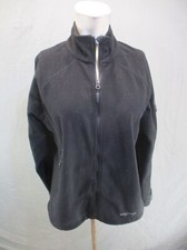 MARMOT Size L Womens Black Full Zip Stand Collar Zip Pocket Athletic Jacket 133
