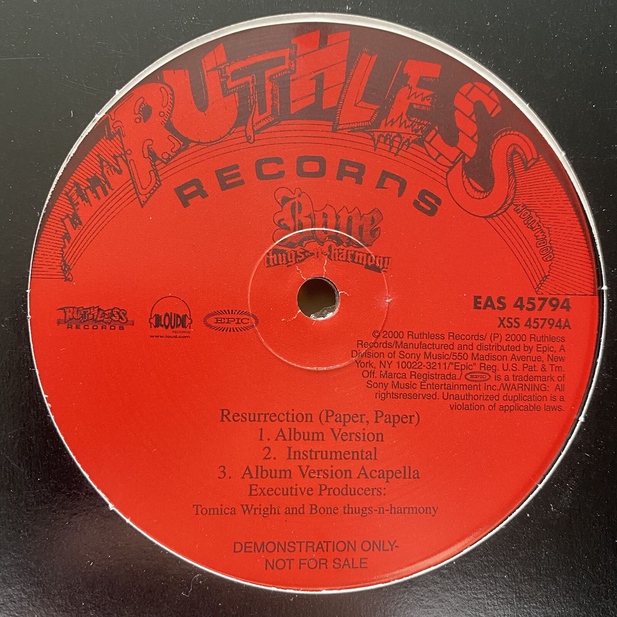 BONE THUGS-N-HARMONY - RESURRECTION (PAPER, PAPER) (12