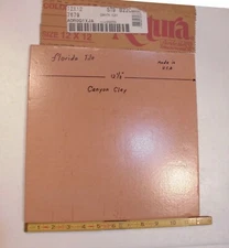 1 pc. Canyon Clay: Natura Ceramic Floor Tile 12" Square by Florida Co. Brown USA