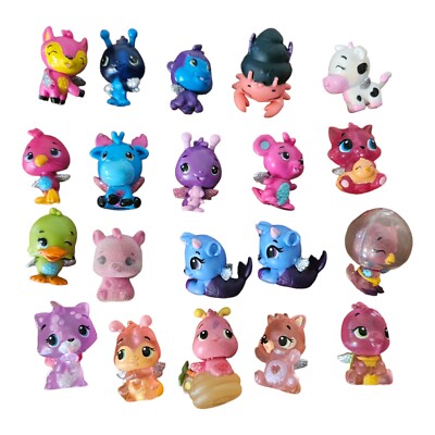 20Hatchimals Lot Container Blue Purple Rare Common Animals Toys Collectable