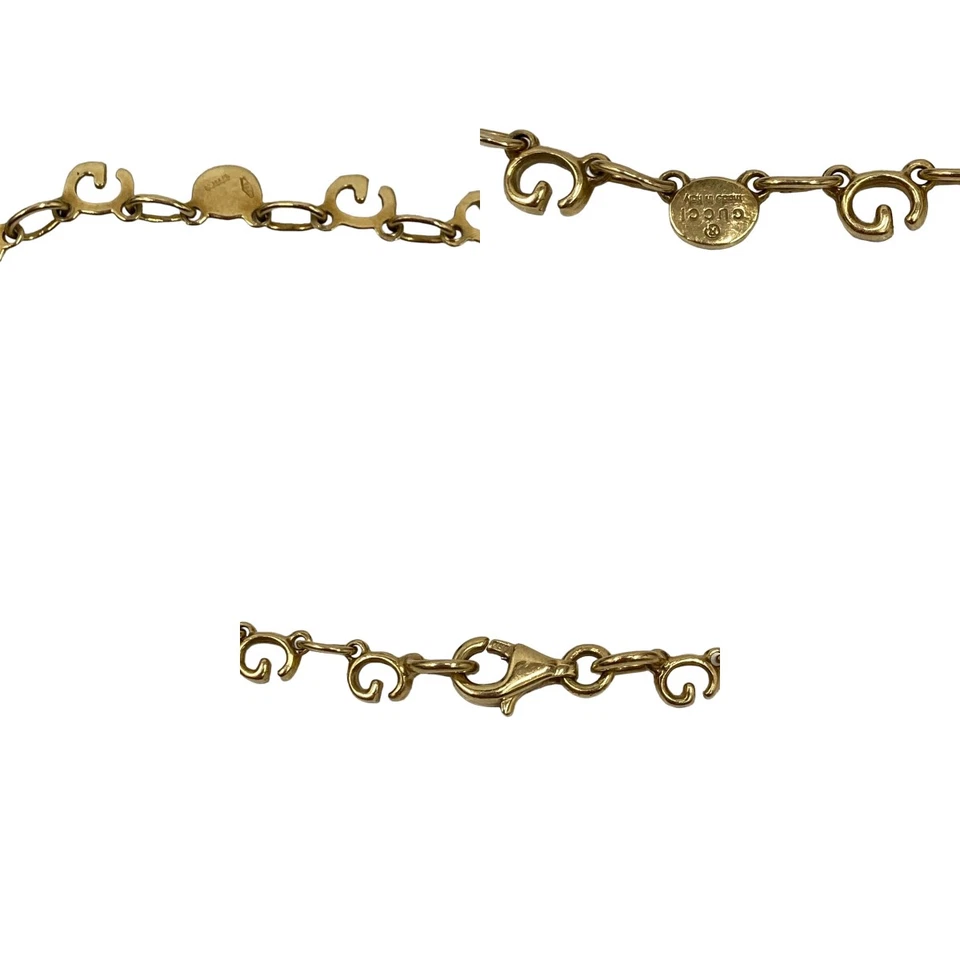 GUCCI браслет логотип цепочка 18K 750 желтое золото - Изображение 3 из 4