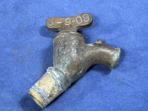 Caño de barril de latón antiguo, grifo "Patente 9 de marzo de 1909" barril pequeño, cervecería, cerveza - Imagen 4 de 6