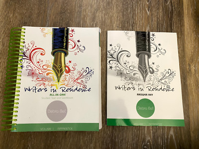Writers in Residence Vol 1 - Slightly Used  Student Text Workbook & Answer Key