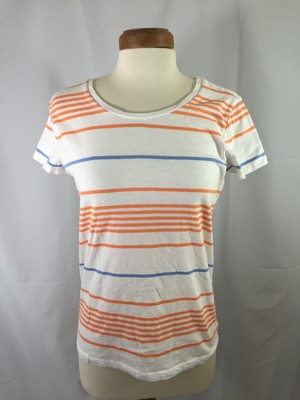 Low Cost 100 Cotton GAP The Essential Crew Womens MultiStrip TShirt Size XS Low Cost 100 Cotton GAP The Essential Crew Womens MultiStrip TShirt Size XS