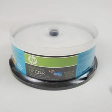 HP 52X Write once CD-R,  Ink Jet Printable Surface 25 Pack, New Spindle