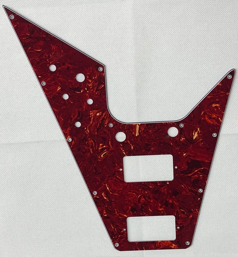 Red Tortoise 4-Ply For Fit Gibson Flying V Style Scratch Plate Guitar Pickguard