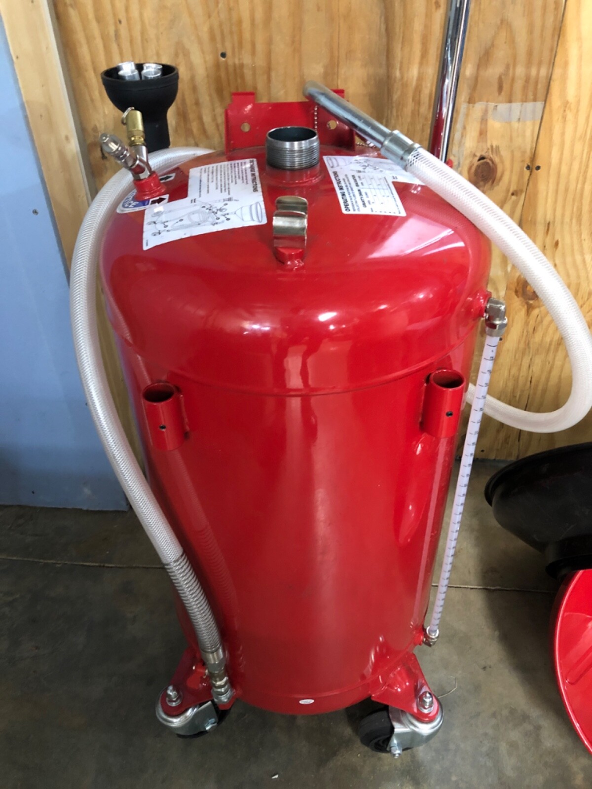 PARTS ONLY New Lincoln Industrial 3639 Used Fluid Combo Drain/Evacuator