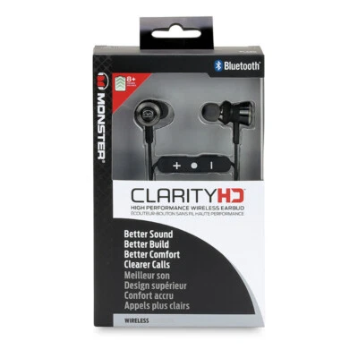 MONSTER CLARITY HD IN EAR BLUETOOTH 3 Eartips Micro-USB-Ladekabel Restposten - Bild 1 von 4