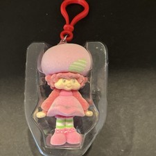 Strawberry Shortcake Mini Doll Hanger Bag Clip Keychain Flocked Raspberry Tart
