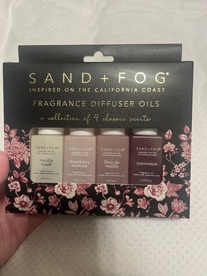 Sand + Fog Fragrance Diffuser Oils Set | 4 Classic Scents Collection