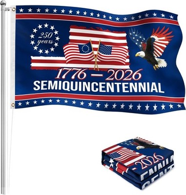 250 Year American Anniversary Flag - American Flags for Outside 3x5 Ft, Double