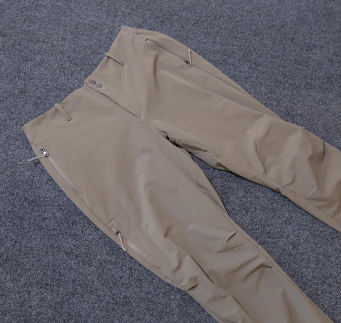 REI Co-op Pants Mens Large beige Softshell Hiking Outdoors Zip Pockets