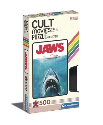 Clementoni - 35111 - Cult Movies Puzzle - Jaws - Jigsaw Puzzle 500 Pieces, Made