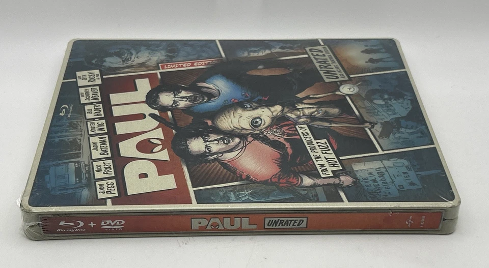 Paul: Unrated Steelbook Limited Edition (Blu-Ray & DVD 2013) New Sealed - Image 3 of 4