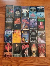 Lot of 20 vintage Paperbacks from Hell HORROR BOOKS, Zebra, Leisure, Tor Bundle