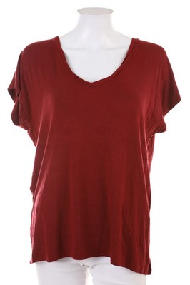 MANGO Kurzarm-Shirt M lila transparent
